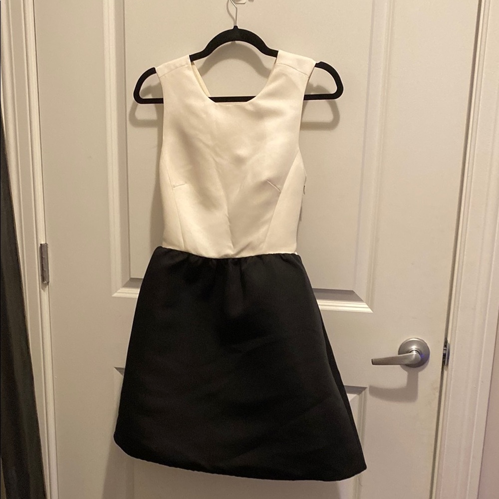 Kate Spade Black and White A-Line Mini Dress